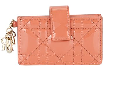 Lady Dior 5 - Gusset Card Holder, front view
